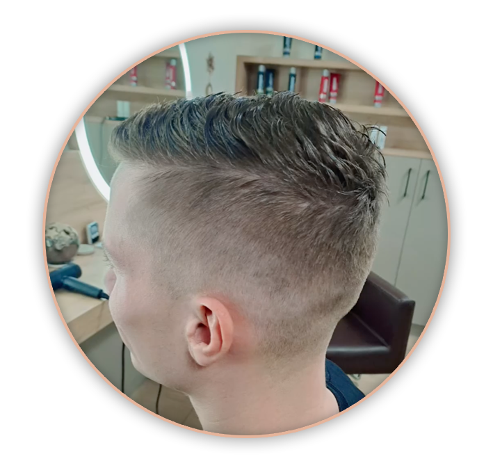 >Herren und Damenfrisuren
